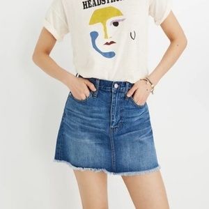 Madewell a line rigid denim skirt size 29